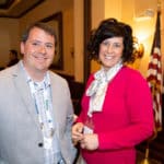 2 people attend the Philadelphia Franchise Associations June 2018 Lunch and Learn event