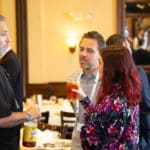 Franchise professionals networking after the June 2018 Lunch and Learn event
