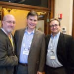 Tom Spadea with 2 franchise professionals at the Q2 PFA Lunch and Learn event